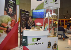 Marija Ognjenovic from EkoFungi, a Serbian company dealing in mushrooms.